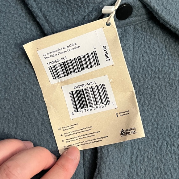 NWT - Frank & Oak Men’s The Polar Fleece Jacket - Size L - Picture 13 of 13